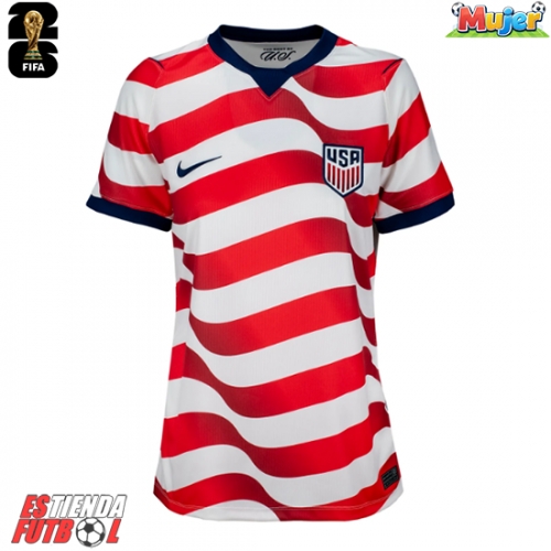 Estados Unidos Primera Equipación Mujer Mundial 2026 Manga Corta